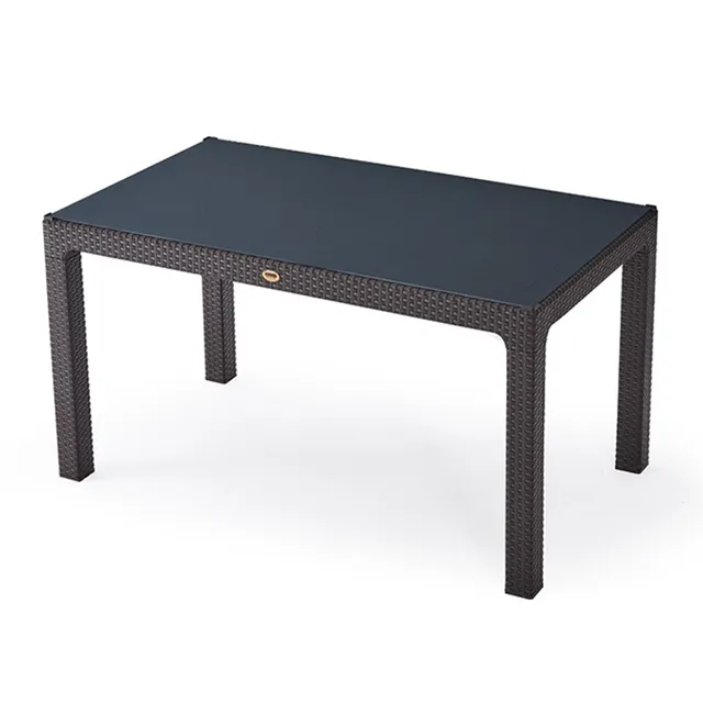 Rattan Masa 80-140 Camlı
