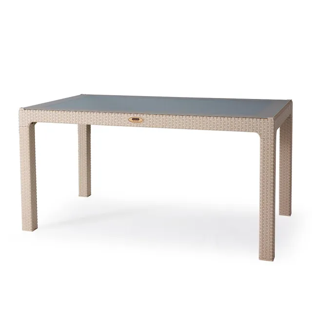 Rattan Masa 90-150 Camlı
